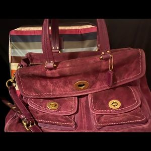 Coach Suede Laptop Bag
